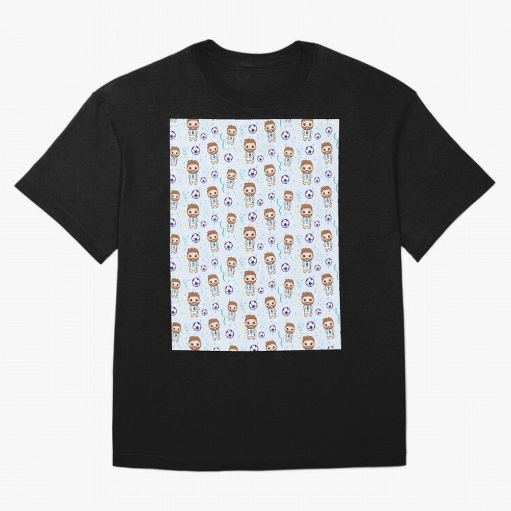 Football Player Pattern Graphic T-Shirt Celebrate the Next Chapter of Global Football Passion for FIFA World Cup 2026 Group Stage, Driven by Messi, Neymar and Mbappe, Netherlands, Game Day Rituals, Football Legends, Country Pride and the Road to