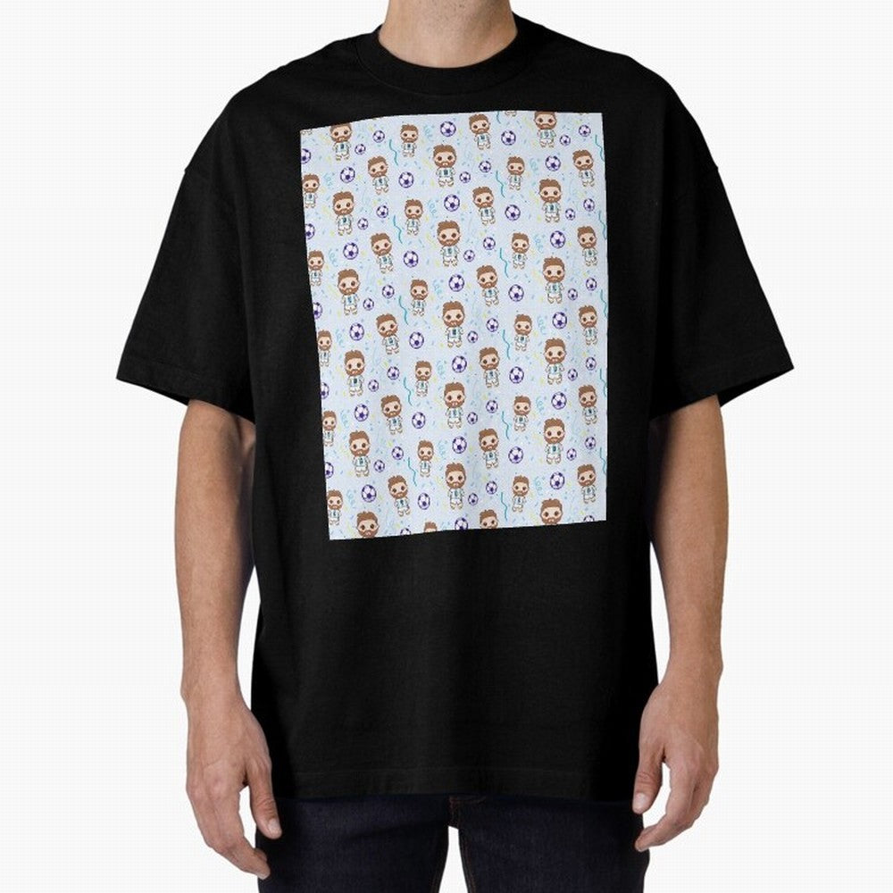 Football Player Pattern Graphic T-Shirt Celebrate the Next Chapter of Global Football Passion for FIFA World Cup 2026 Group Stage, Driven by Messi, Neymar and Mbappe, Netherlands, Game Day Rituals, Football Legends, Country Pride and the Road to