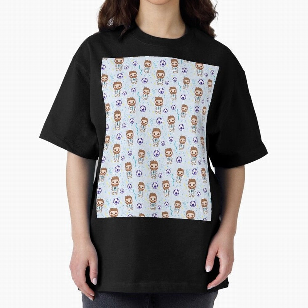 Football Player Pattern Graphic T-Shirt Celebrate the Next Chapter of Global Football Passion for FIFA World Cup 2026 Group Stage, Driven by Messi, Neymar and Mbappe, Netherlands, Game Day Rituals, Football Legends, Country Pride and the Road to