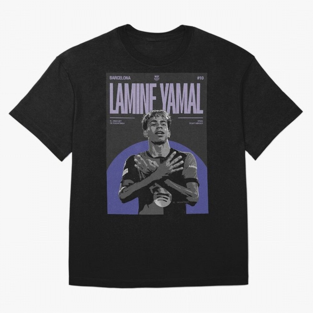 Lamine Yamal Barcelona Poster HD Premium T-Shirt Keep the Match Day Mood of FIFA World Cup 2026 USA Canada Mexico for Fans of Messi and France and Portugal, Bringing Match Day Excitement, Supporter Culture, Golden Goals and Global Football Passion;