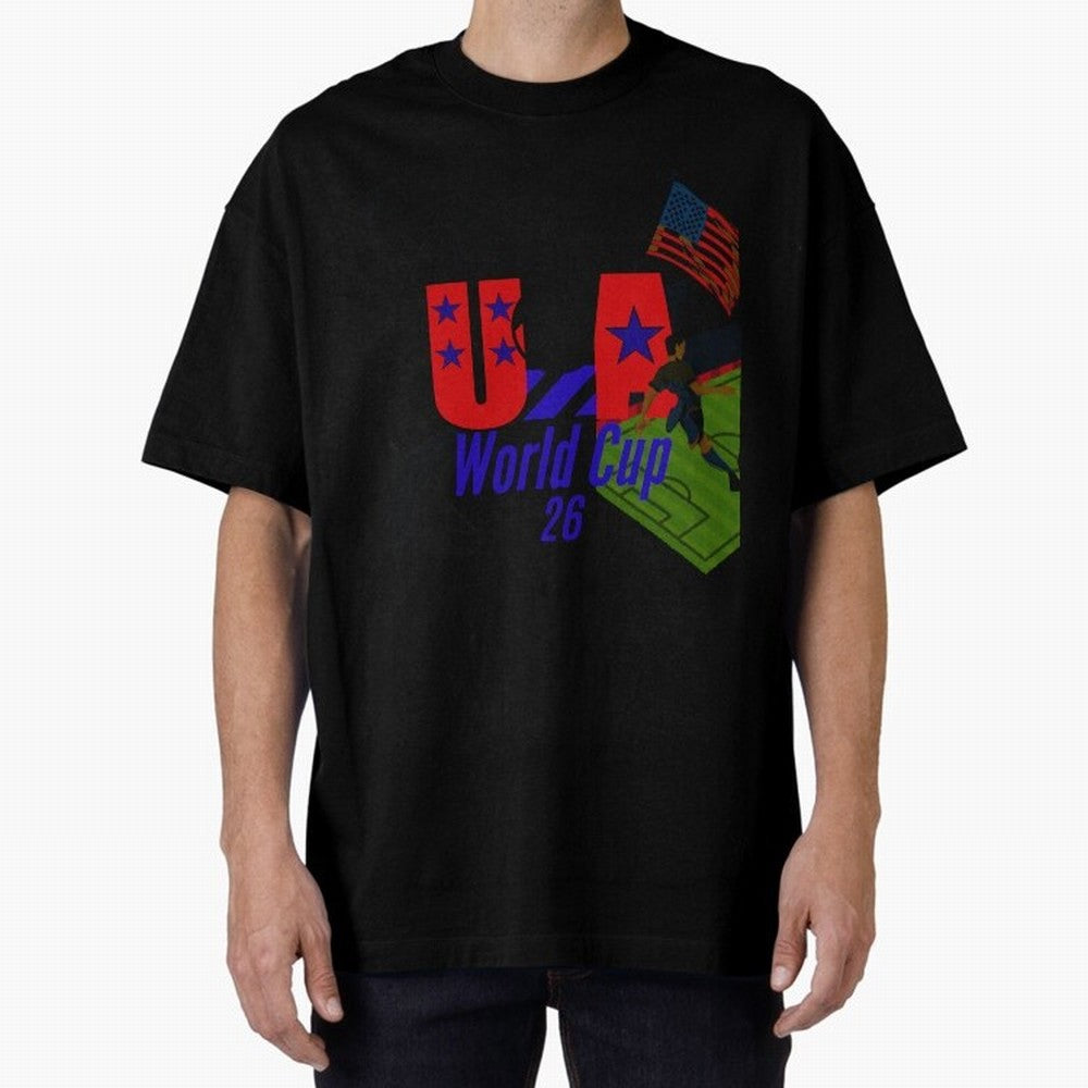 usa world cup 26 Premium T-Shirt Celebrate the Biggest Stage of FIFA World Cup 2026 Group Stage Built around Messi and Cristiano Ronaldo, Brazil Energy, Fan Favorite Moments, National Team Passion, Big Match Drama and Soccer History; Ideal for
