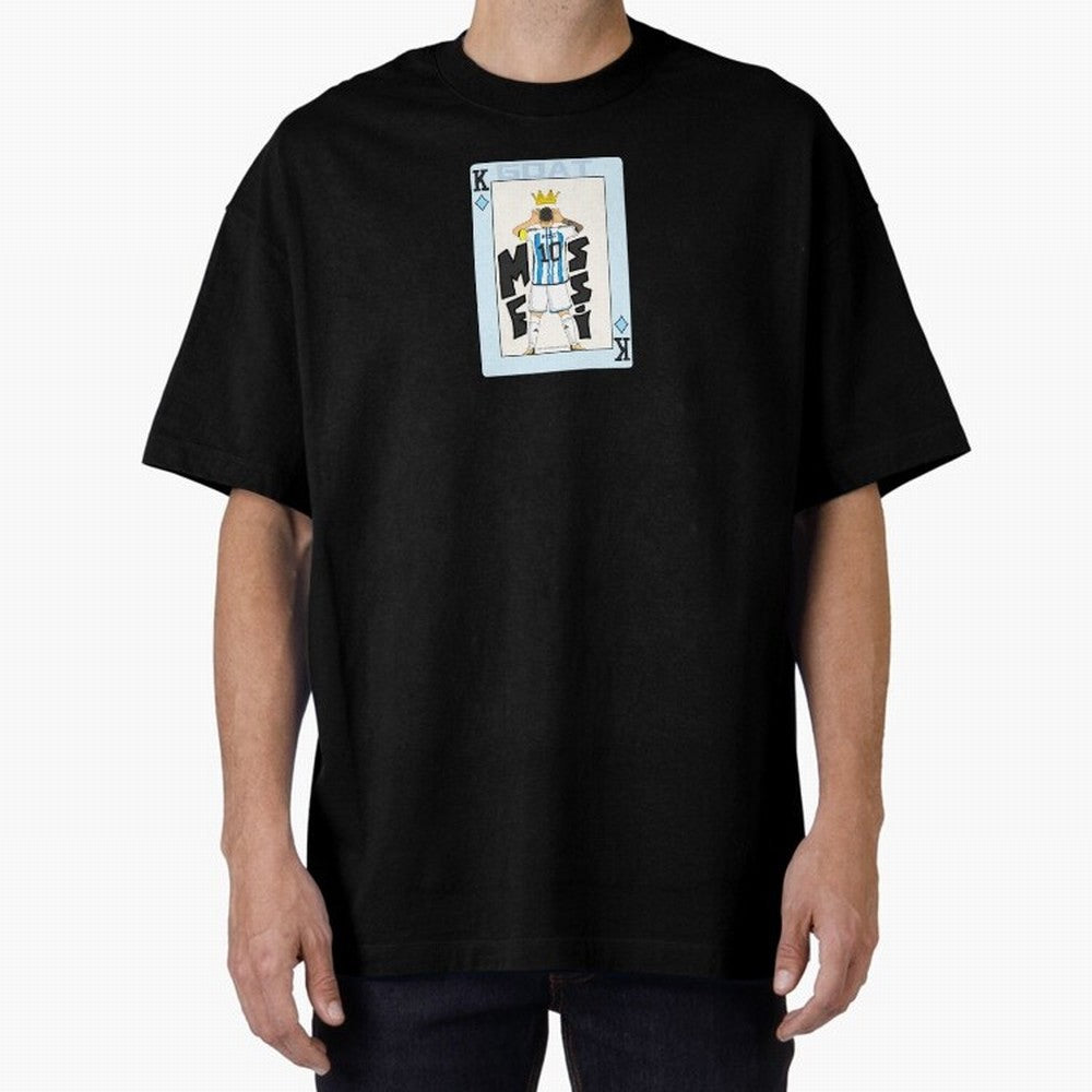 Deck of cards Messi Premium T-Shirt Join the Global Buzz around FIFA World Cup 2026 Group Stage Spirit, Driven by Argentina, Mbappe and Neymar, Retro Football Energy, Iconic Rivalries, Trophy Chase Drama and Stadium Atmosphere; Perfect for Fans,