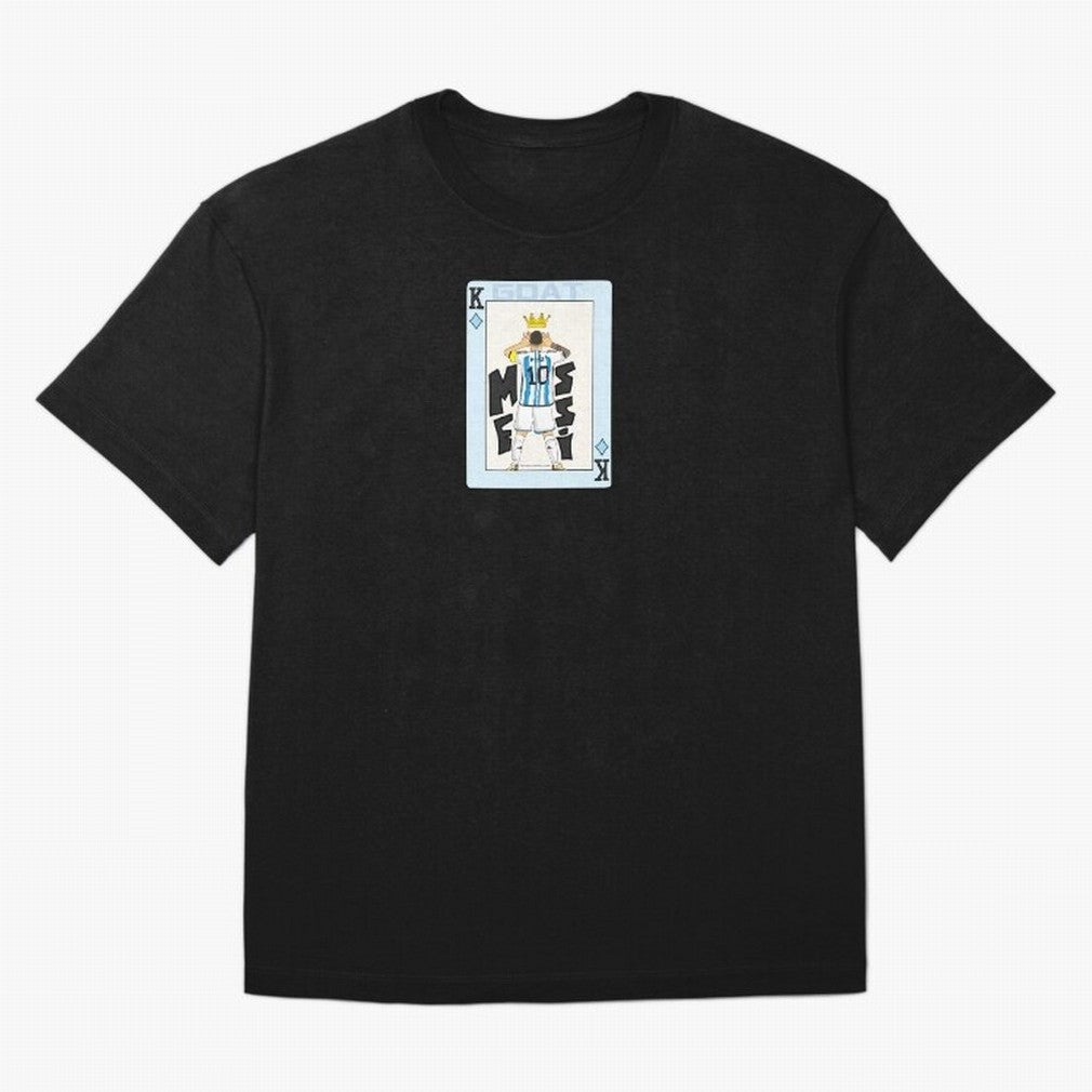 Deck of cards Messi Premium T-Shirt Join the Global Buzz around FIFA World Cup 2026 Group Stage Spirit, Driven by Argentina, Mbappe and Neymar, Retro Football Energy, Iconic Rivalries, Trophy Chase Drama and Stadium Atmosphere; Perfect for Fans,