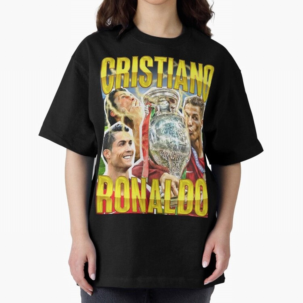 Cristiano Ronaldo CR7 SIUUU El Bicho Vintage Retro Design Premium T-Shirt Celebrate Football Dreams Across Global Football Passion for FIFA World Cup 2026 USA Canada Mexico, Driven by Cristiano Ronaldo, Haaland and CR7, England, France and