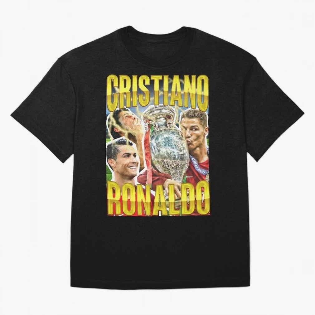 Cristiano Ronaldo CR7 SIUUU El Bicho Vintage Retro Design Premium T-Shirt Celebrate Football Dreams Across Global Football Passion for FIFA World Cup 2026 USA Canada Mexico, Driven by Cristiano Ronaldo, Haaland and CR7, England, France and
