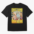 Cristiano Ronaldo CR7 SIUUU El Bicho Vintage Retro Design Premium T-Shirt Celebrate Football Dreams Across Global Football Passion for FIFA World Cup 2026 USA Canada Mexico, Driven by Cristiano Ronaldo, Haaland and CR7, England, France and