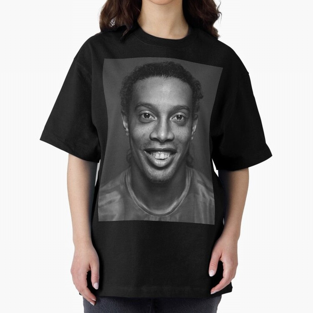Ronaldinho Wallpaper Classic T-Shirt Stand Proud for Global Football Passion for FIFA World Cup 2026, Built around Mbappe and Neymar, England and Germany, Sports Nostalgia, International Competition, Famous Players and Unforgettable Victories;