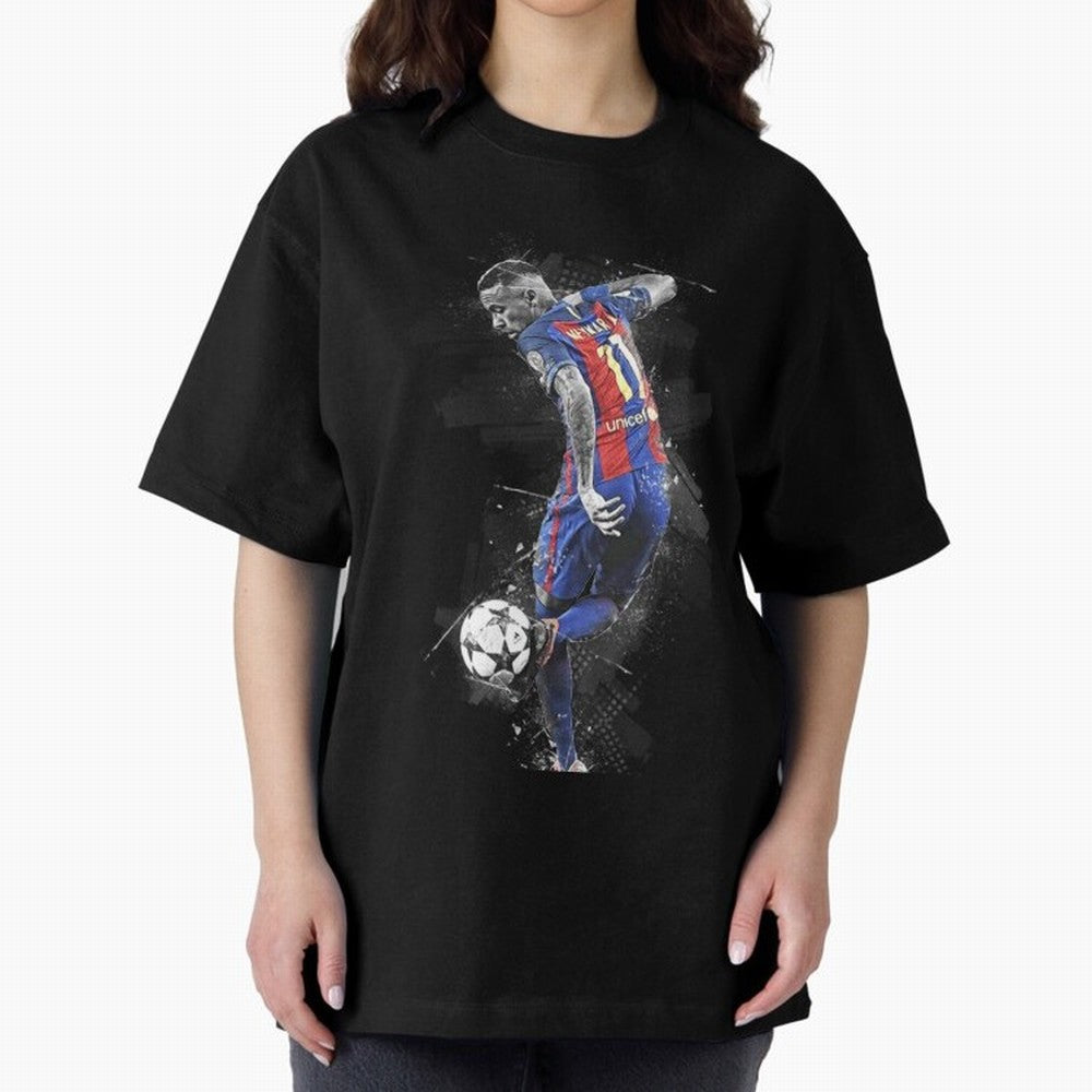 Neymar Neymar Jr Oversized T-Shirt Back Your Heroes with the FIFA World Cup 2026 USA Canada Mexico Journey through Cristiano Ronaldo Highlights, England, France and Netherlands Pride, Sports Nostalgia, International Competition, Famous Players and