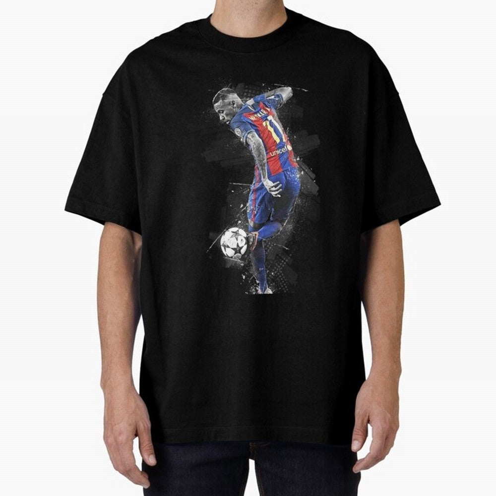 Neymar Neymar Jr Oversized T-Shirt Back Your Heroes with the FIFA World Cup 2026 USA Canada Mexico Journey through Cristiano Ronaldo Highlights, England, France and Netherlands Pride, Sports Nostalgia, International Competition, Famous Players and