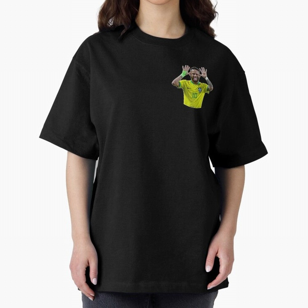 Neymar Oversized T-Shirt Celebrate FIFA World Cup 2026 Group Stage Celebrating Haaland, Spain and Netherlands Energy, Football Passion, Legendary Performances, Festival Vibes and Supporter Community; Made for Die Hard Supporters, Soccer Lovers,