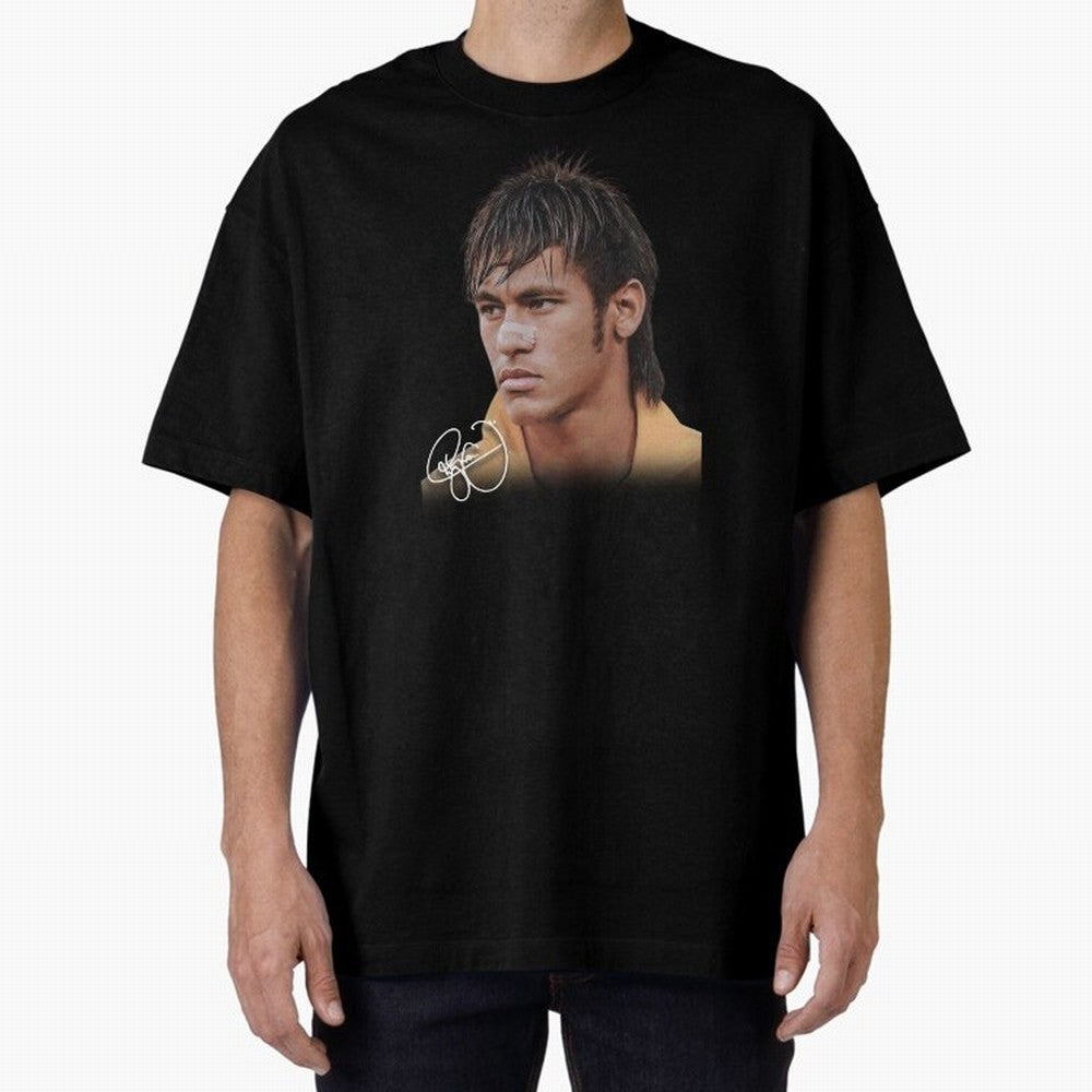 Neymar Jr T-Shirt Big Face Young Neymar Classic T-Shirt Honor the Beautiful Game during Global Football Passion for FIFA World Cup 2026, Built around Haaland, Spain, Sports Nostalgia, International Competition, Famous Players and Unforgettable