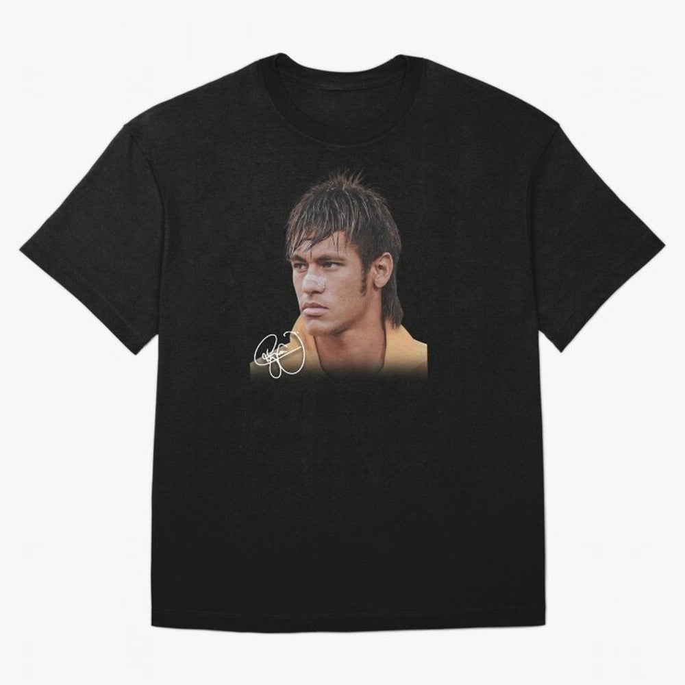 Neymar Jr T-Shirt Big Face Young Neymar Classic T-Shirt Honor the Beautiful Game during Global Football Passion for FIFA World Cup 2026, Built around Haaland, Spain, Sports Nostalgia, International Competition, Famous Players and Unforgettable