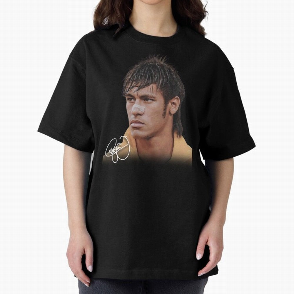 Young Neymar Jr T-Shirt | Big Face Young Neymar Classic T-Shirt Elevate FIFA World Cup 2026 for Fans of Haaland and France, Bringing Vintage Soccer Flavor, Modern Football Stars, National Flags and Final Night Emotion; Ideal for Fans Who Follow