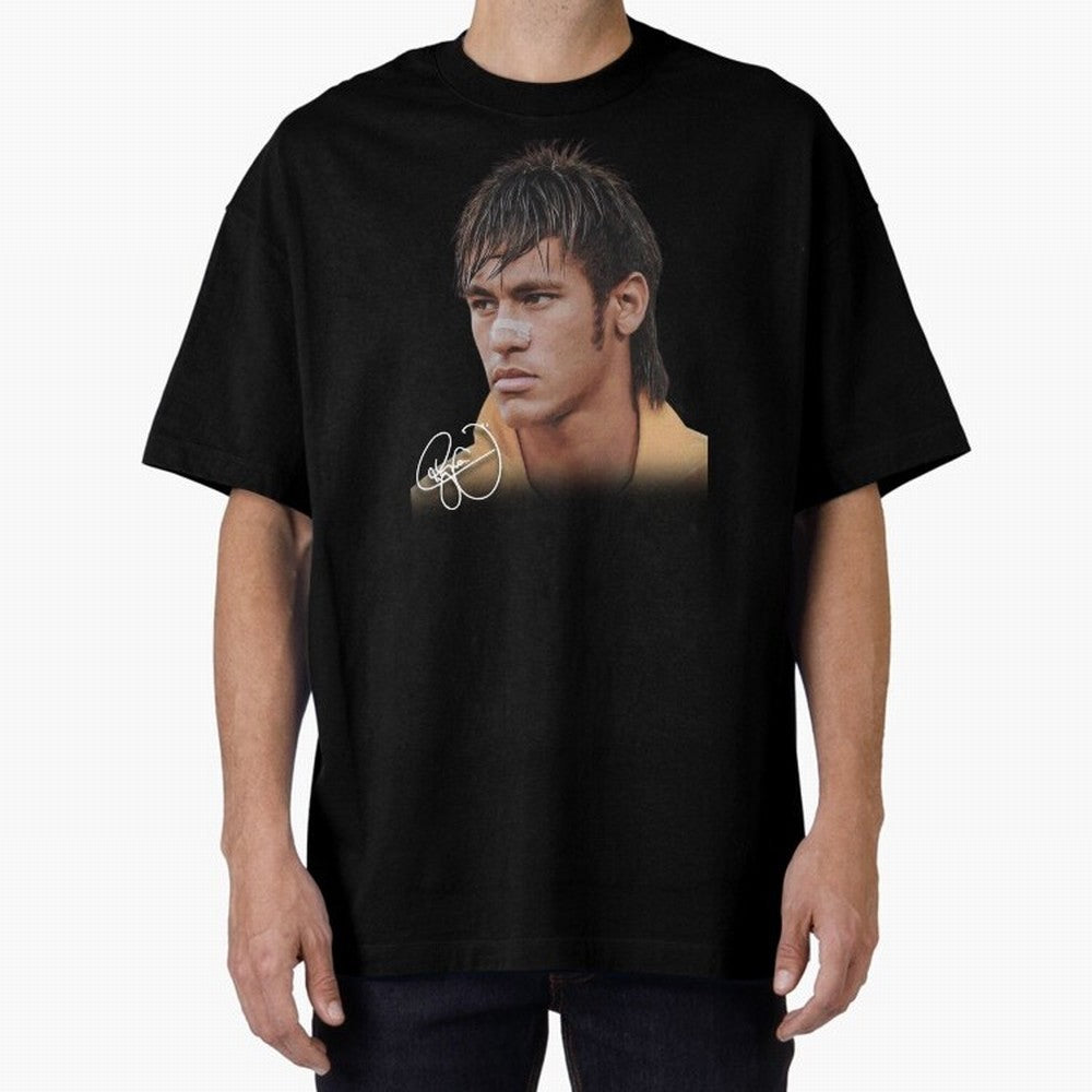 Young Neymar Jr T-Shirt | Big Face Young Neymar Classic T-Shirt Elevate FIFA World Cup 2026 for Fans of Haaland and France, Bringing Vintage Soccer Flavor, Modern Football Stars, National Flags and Final Night Emotion; Ideal for Fans Who Follow