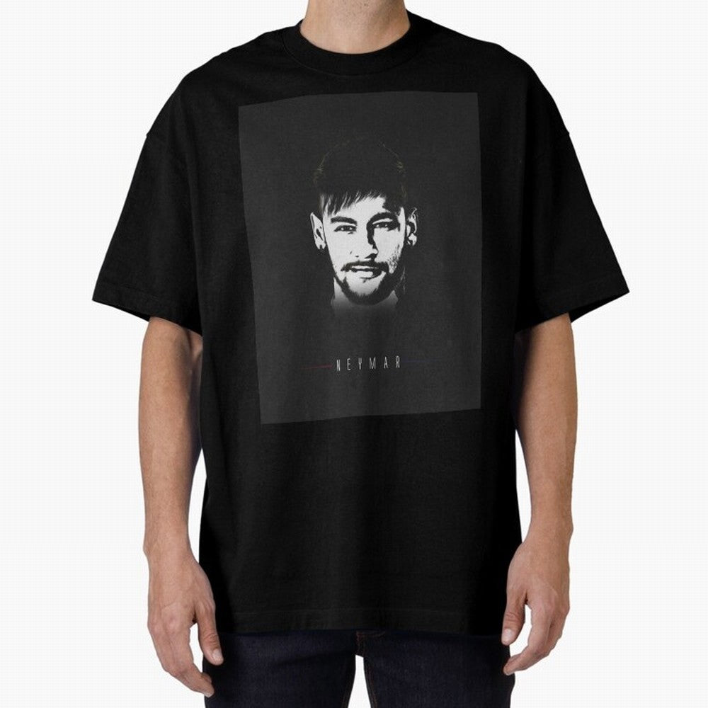 Designs by Neymar Illustration Classic T-Shirt Support the Legends of FIFA World Cup 2026 Group Stage for Fans of Neymar, Haaland and Cristiano Ronaldo and England and Germany, Bringing Vintage Soccer Flavor, Modern Football Stars, National Flags