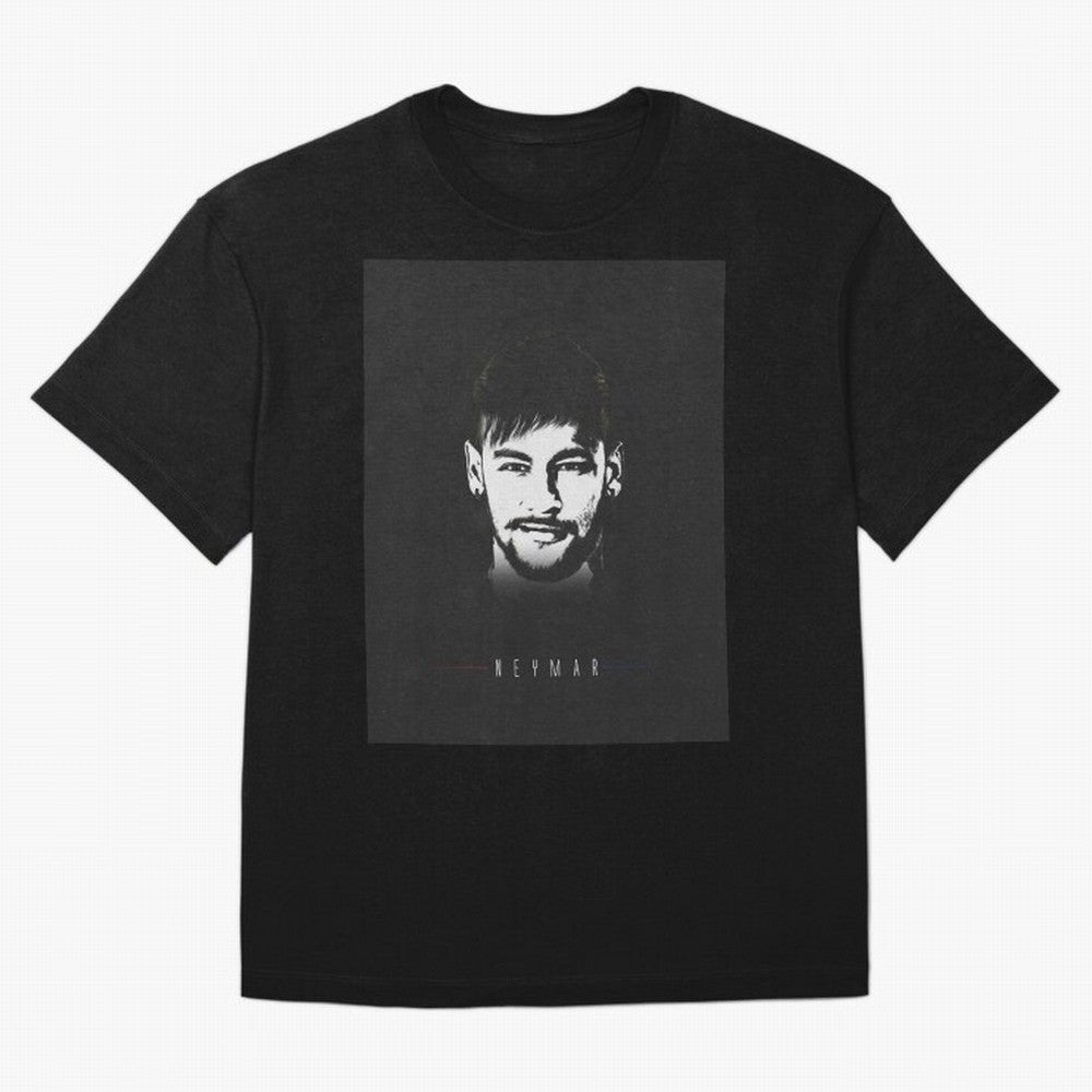 Designs by Neymar Illustration Classic T-Shirt Support the Legends of FIFA World Cup 2026 Group Stage for Fans of Neymar, Haaland and Cristiano Ronaldo and England and Germany, Bringing Vintage Soccer Flavor, Modern Football Stars, National Flags
