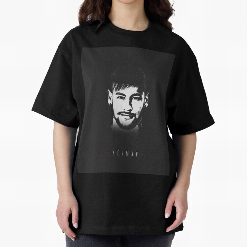 Designs by Neymar Illustration Classic T-Shirt Support the Legends of FIFA World Cup 2026 Group Stage for Fans of Neymar, Haaland and Cristiano Ronaldo and England and Germany, Bringing Vintage Soccer Flavor, Modern Football Stars, National Flags