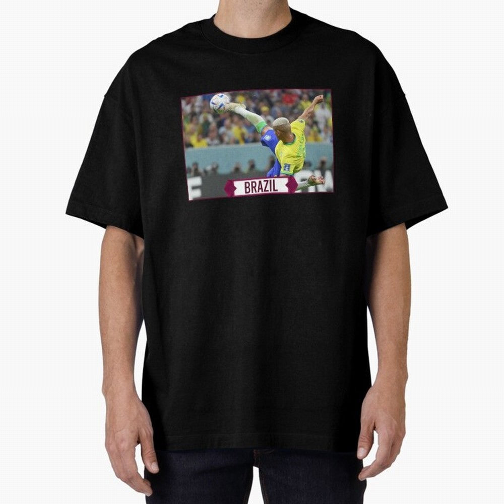 Brazil World Cup Classic T-Shirt Show Your Love for FIFA World Cup 2026 Spirit, Highlighting Spain, CR7 and Messi, Vintage Soccer Flavor, Modern Football Stars, National Flags and Final Night Emotion; Perfect for People Who Love Argentina, Brazil,