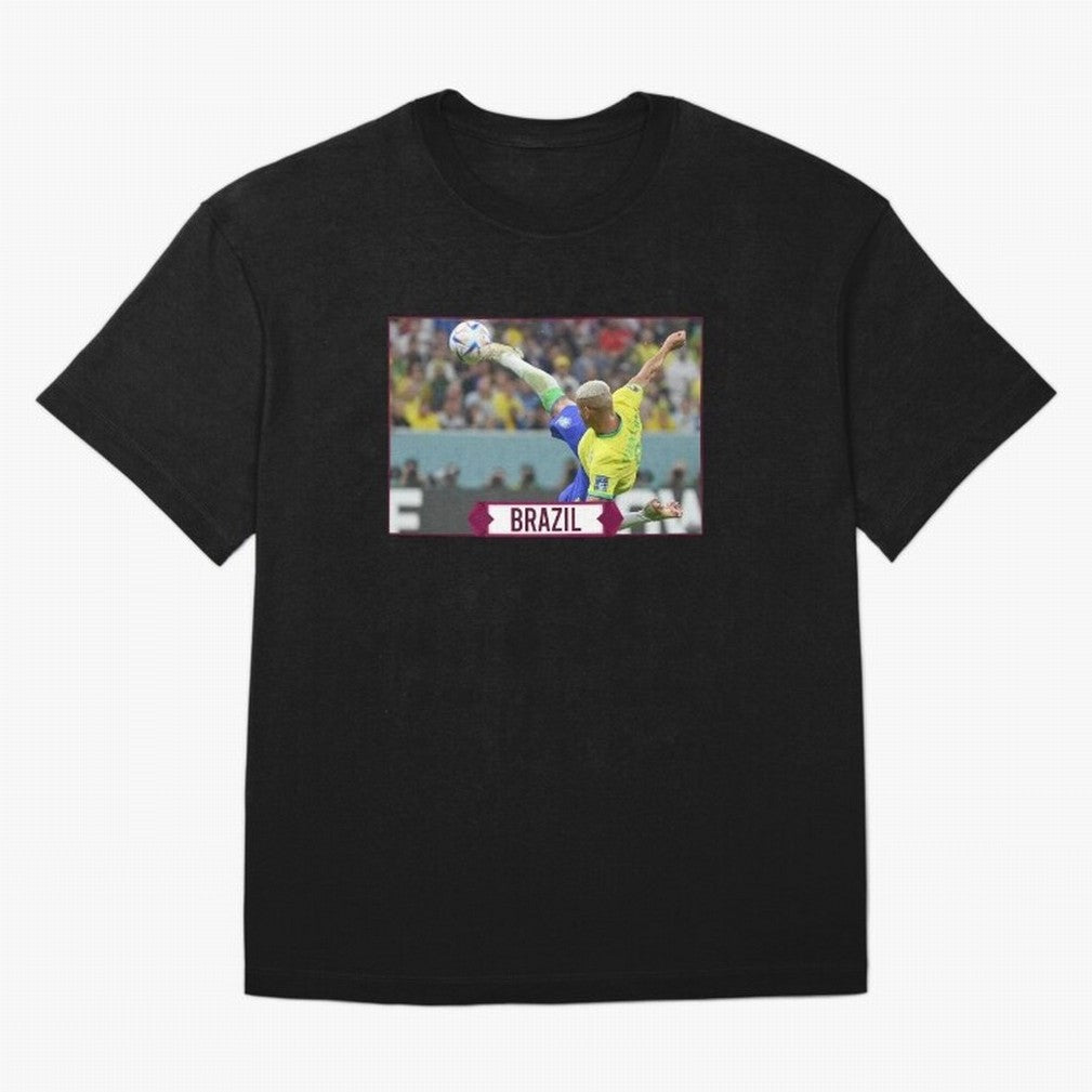 Brazil World Cup Classic T-Shirt Show Your Love for FIFA World Cup 2026 Spirit, Highlighting Spain, CR7 and Messi, Vintage Soccer Flavor, Modern Football Stars, National Flags and Final Night Emotion; Perfect for People Who Love Argentina, Brazil,