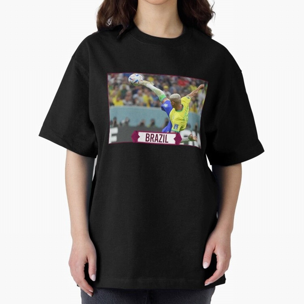 Brazil World Cup Classic T-Shirt Show Your Love for FIFA World Cup 2026 Spirit, Highlighting Spain, CR7 and Messi, Vintage Soccer Flavor, Modern Football Stars, National Flags and Final Night Emotion; Perfect for People Who Love Argentina, Brazil,