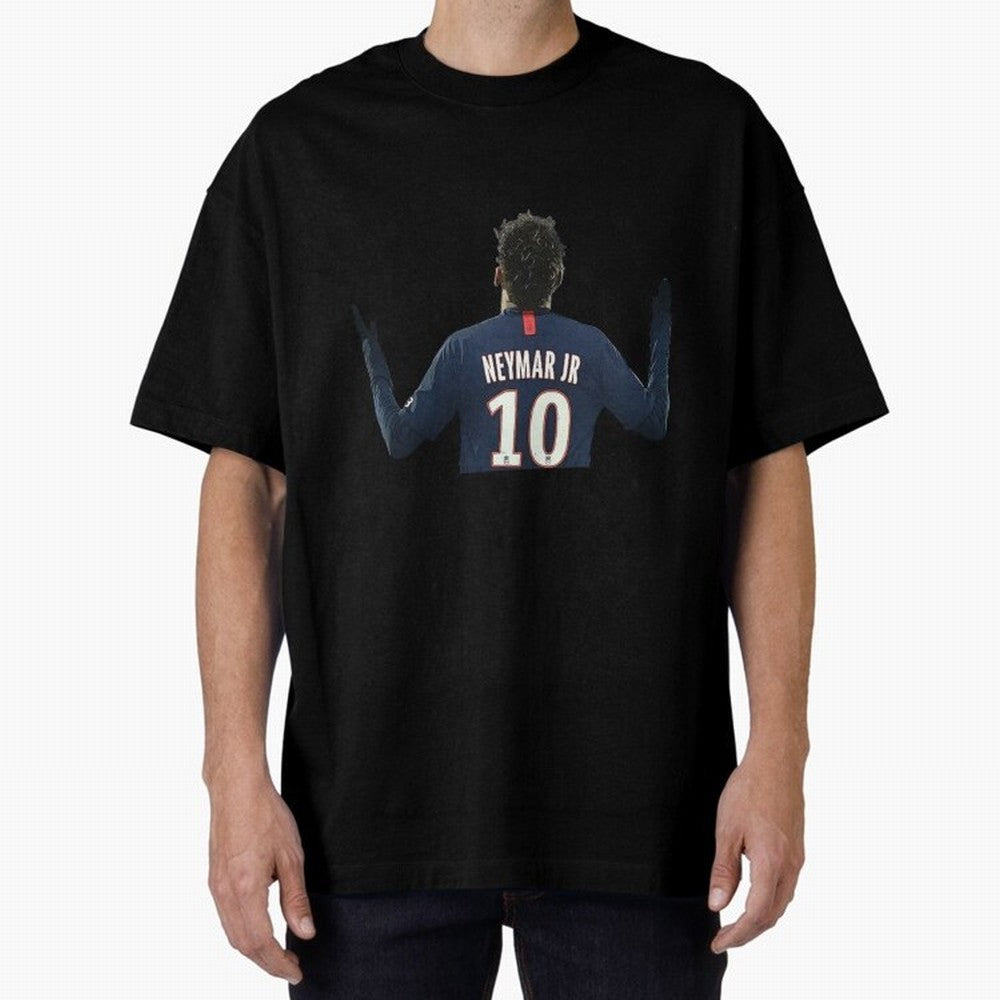 Neymar Jr Paris - 10 Oversized T-Shirt Celebrate Football Heritage in FIFA World Cup 2026 USA Canada Mexico Highlighting Haaland and Mbappe, Argentina and Brazil Energy, Championship Spirit, Famous Goals, Roaring Crowds and International Football