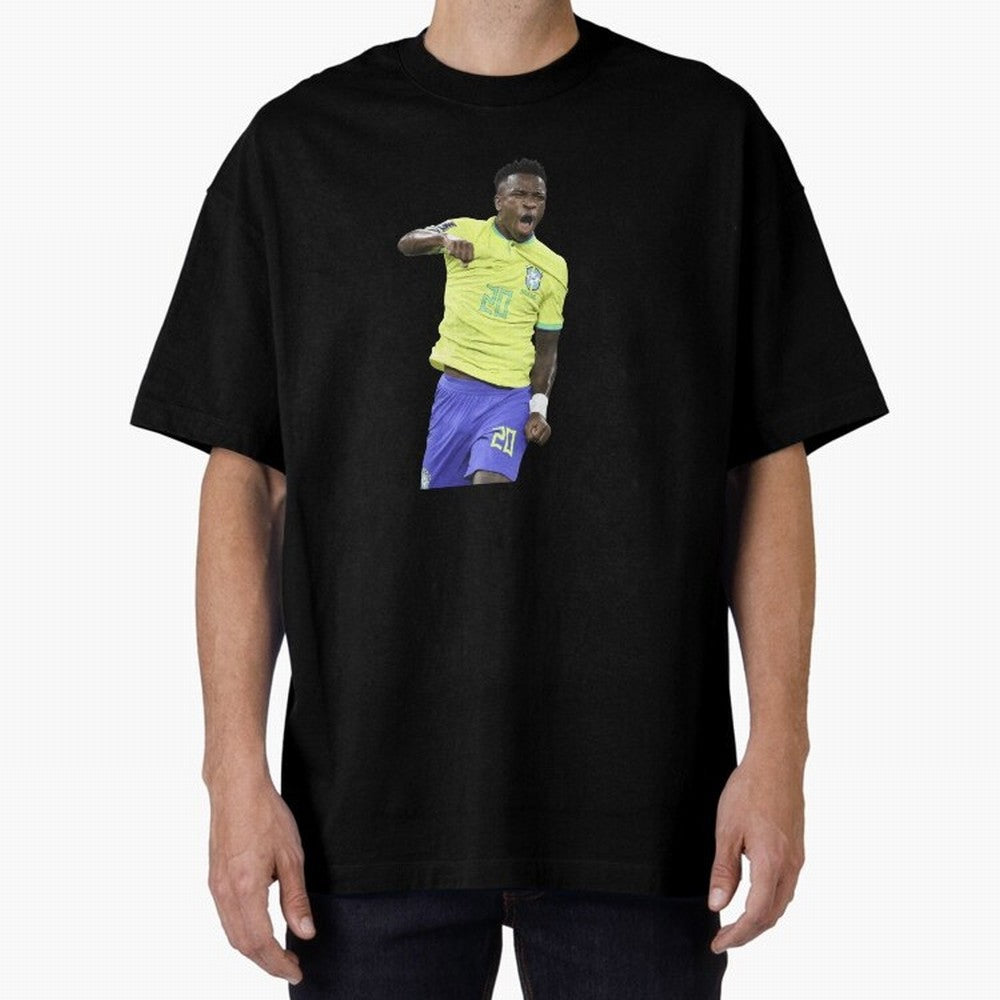Vinicius Junior Classic T-Shirt Join the Global Buzz around Match Day Hype around FIFA World Cup 2026 Group Stage, Cristiano Ronaldo, Spain, Classic Soccer Heritage, Championship Pressure, Fan Loyalty and International Pride; Made for Collectors