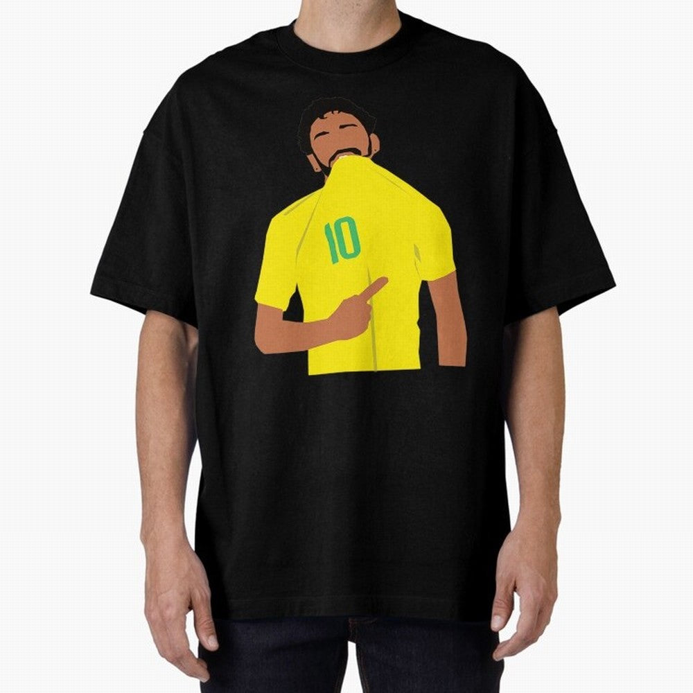 Neymar Jr Oversized T-Shirt Bring Home Match Day Hype around FIFA World Cup 2026, Haaland and Mbappe, Portugal, Spain and Germany, Match Day Excitement, Supporter Culture, Golden Goals and Global Football Passion; Great for Supporters Who Love