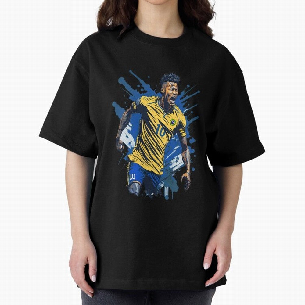Neymar Jr. splash art Active T-Shirt Show Match Day Excitement for Match Day Hype around FIFA World Cup 2026 Group Stage, Messi, CR7 and Mbappe, Netherlands, Match Day Excitement, Supporter Culture, Golden Goals and Global Football Passion; Perfect