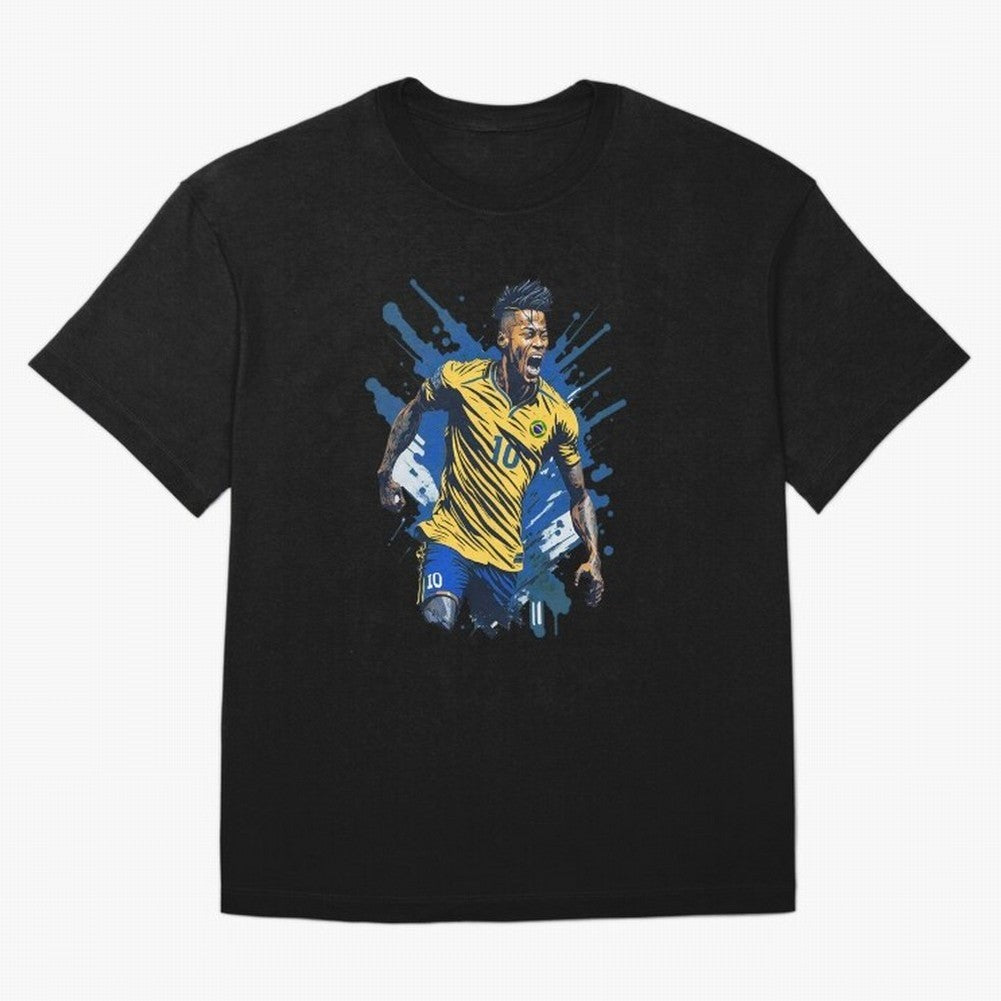 Neymar Jr. splash art Active T-Shirt Show Match Day Excitement for Match Day Hype around FIFA World Cup 2026 Group Stage, Messi, CR7 and Mbappe, Netherlands, Match Day Excitement, Supporter Culture, Golden Goals and Global Football Passion; Perfect