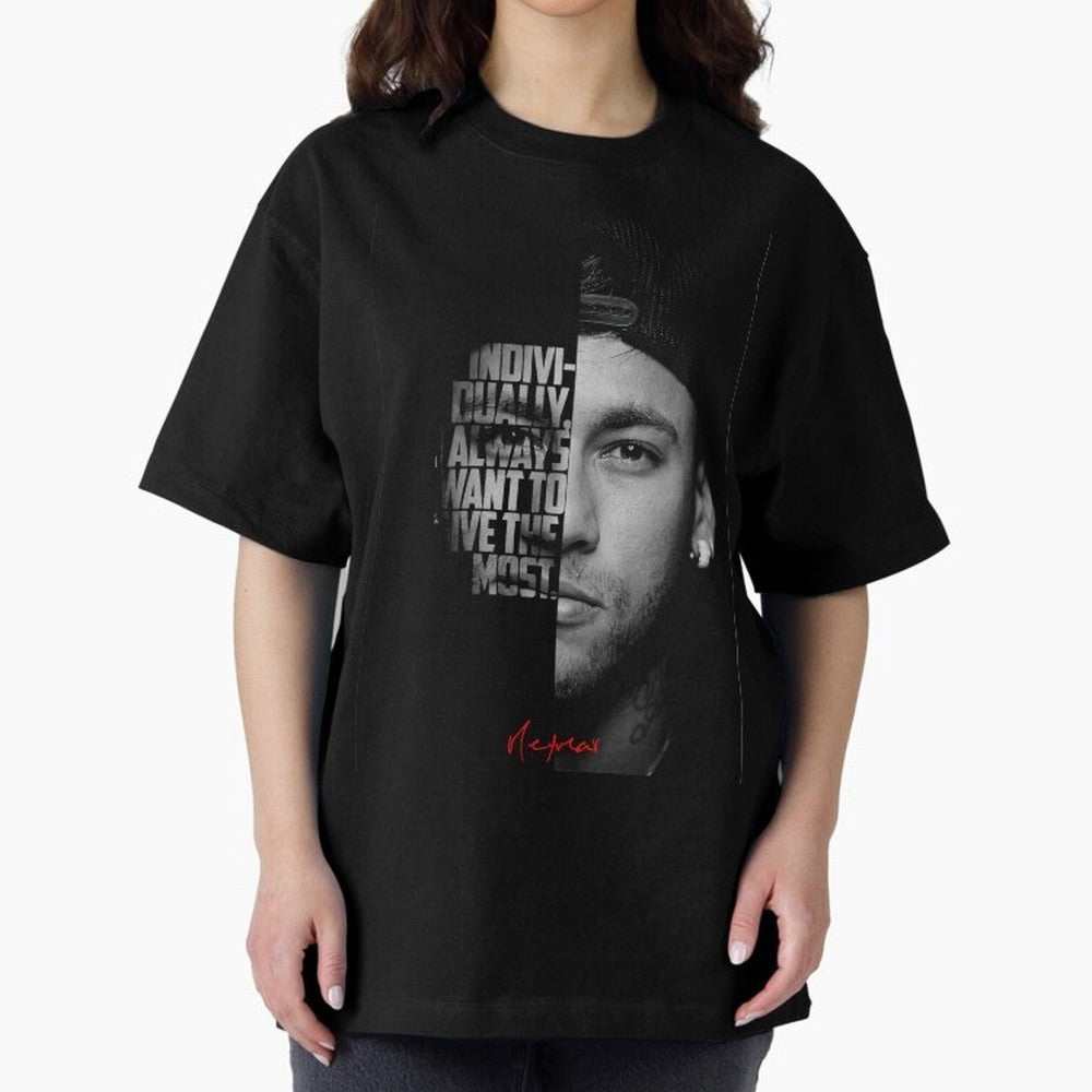 Black and white Neymar Jr quote. Classic T-Shirt Show Championship Spirit for Global Football Passion for FIFA World Cup 2026 Group Stage, with Cristiano Ronaldo, Spain, Worldwide Fan Energy, Dramatic Goals, Stadium Lights and Championship