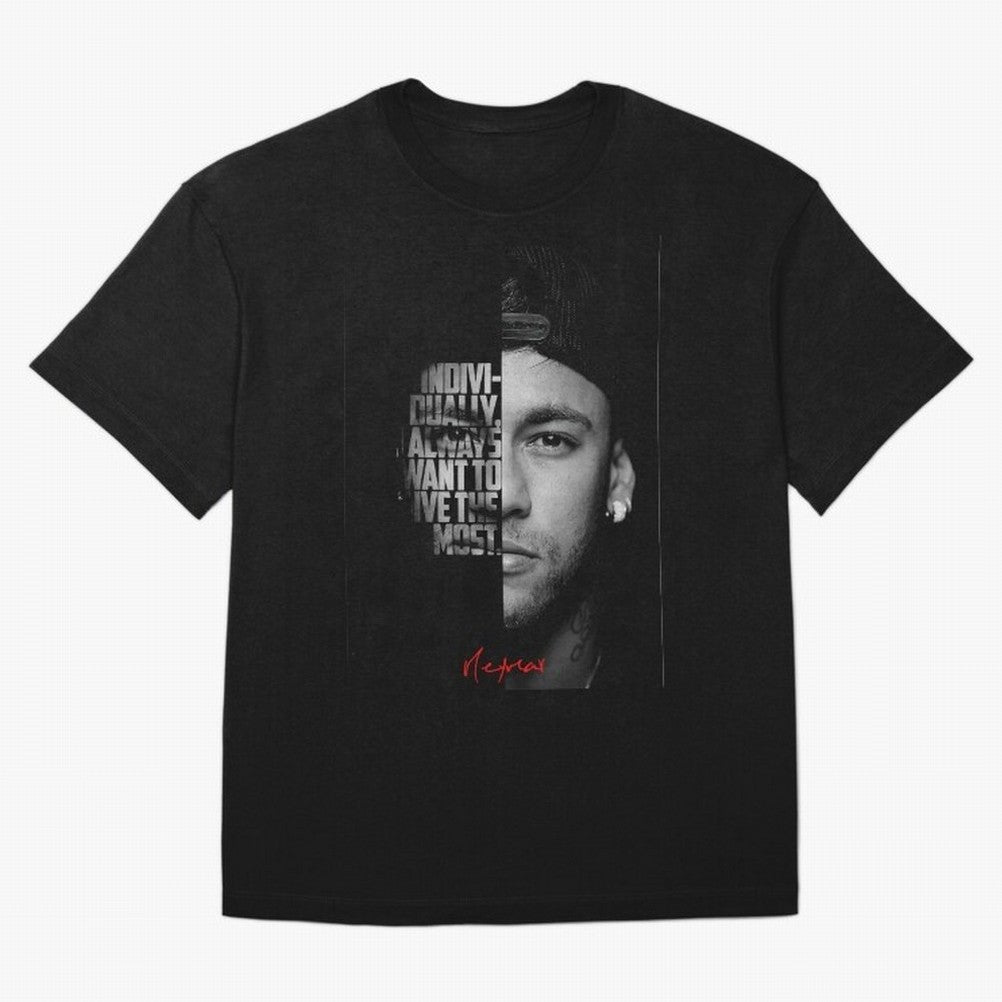 Black and white Neymar Jr quote. Classic T-Shirt Show Championship Spirit for Global Football Passion for FIFA World Cup 2026 Group Stage, with Cristiano Ronaldo, Spain, Worldwide Fan Energy, Dramatic Goals, Stadium Lights and Championship