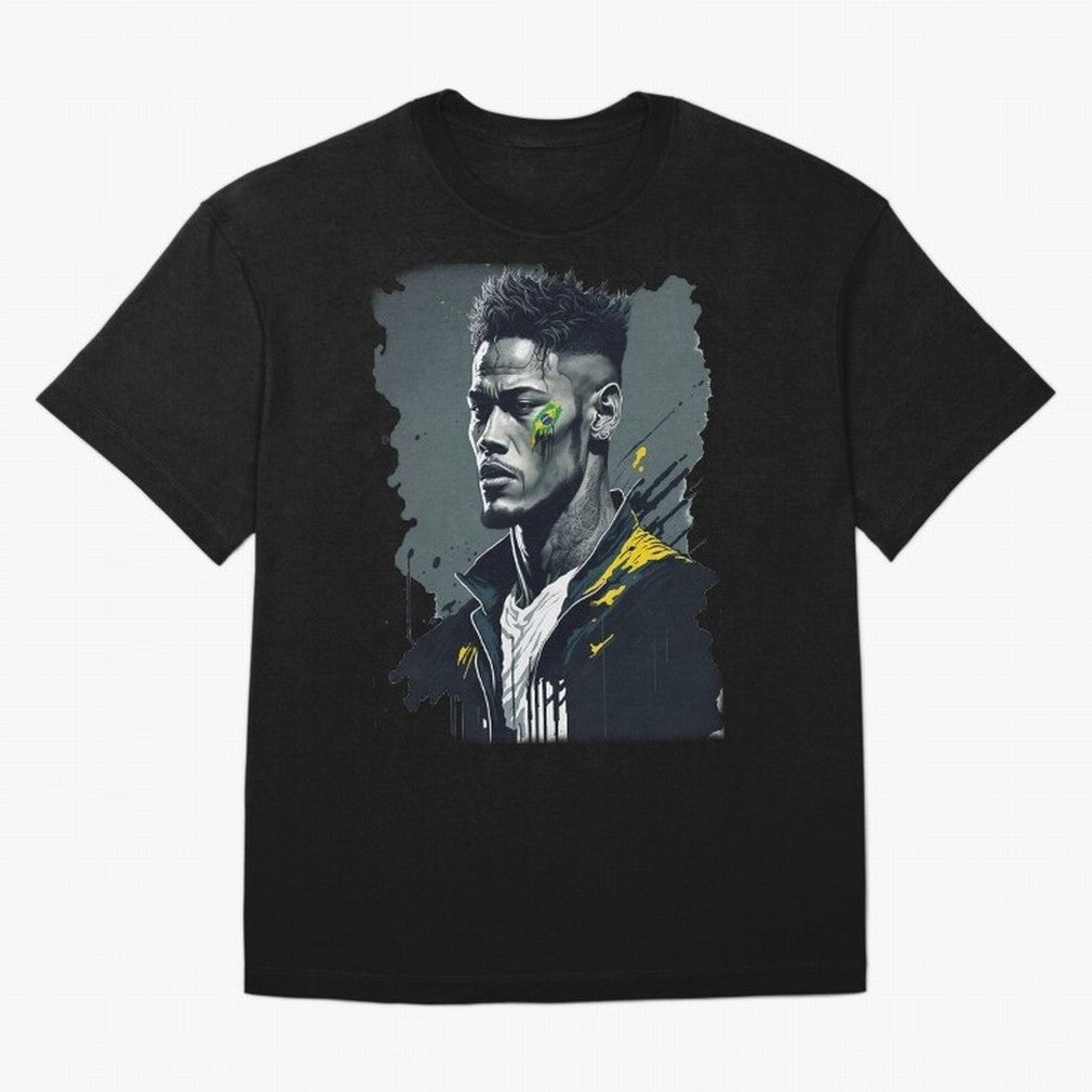 Neymar Jr. splash art Oversized T-Shirt Fuel Your Fan Pride for Global Football Passion for FIFA World Cup 2026 Group Stage, Centered on Messi, Neymar and Mbappe, Germany, Stadium Memories, Football Loyalty, International Chants and Championship