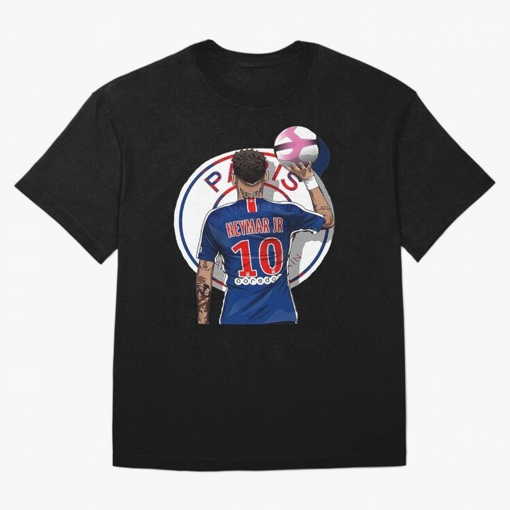 Art Neymar Illustration Classic T-Shirt Celebrate FIFA World Cup 2026 USA Canada Mexico Spirit, Capturing England, Messi, CR7 and Mbappe, Stadium Chants, National Pride, Trophy Dreams and Unforgettable Football Memories; Ideal for Football Dads,