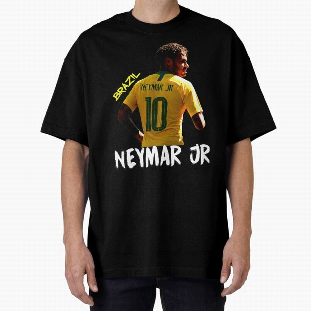 Brazil Neymar Selecao Oversized T-Shirt Feel the Heartbeat of FIFA World Cup 2026 Group Stage Spirit, Made for Brazil, Mbappe, Championship Spirit, Famous Goals, Roaring Crowds and International Football Unity; Perfect for Supporters Who Want Bold