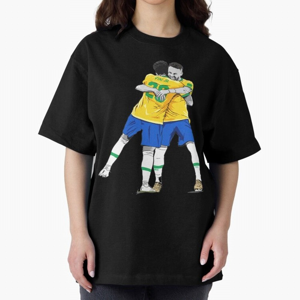 BRAZIL Neymar Jr and Vini Jr World Cup Celebration Classic T-Shirt Celebrate Supporters United by Match Day Hype around FIFA World Cup 2026, Haaland and Mbappe, Spain and Netherlands, Retro Football Energy, Iconic Rivalries, Trophy Chase Drama and