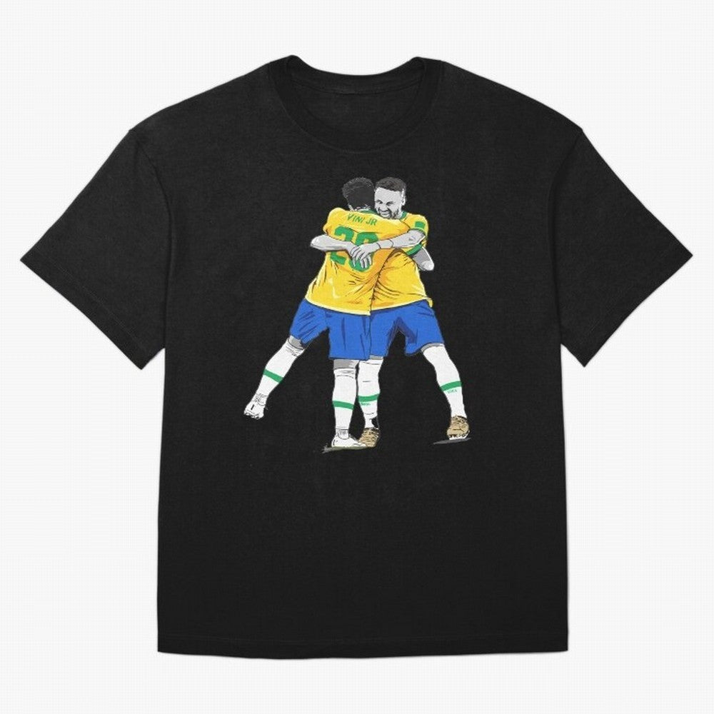 BRAZIL Neymar Jr and Vini Jr World Cup Celebration Classic T-Shirt Celebrate Supporters United by Match Day Hype around FIFA World Cup 2026, Haaland and Mbappe, Spain and Netherlands, Retro Football Energy, Iconic Rivalries, Trophy Chase Drama and