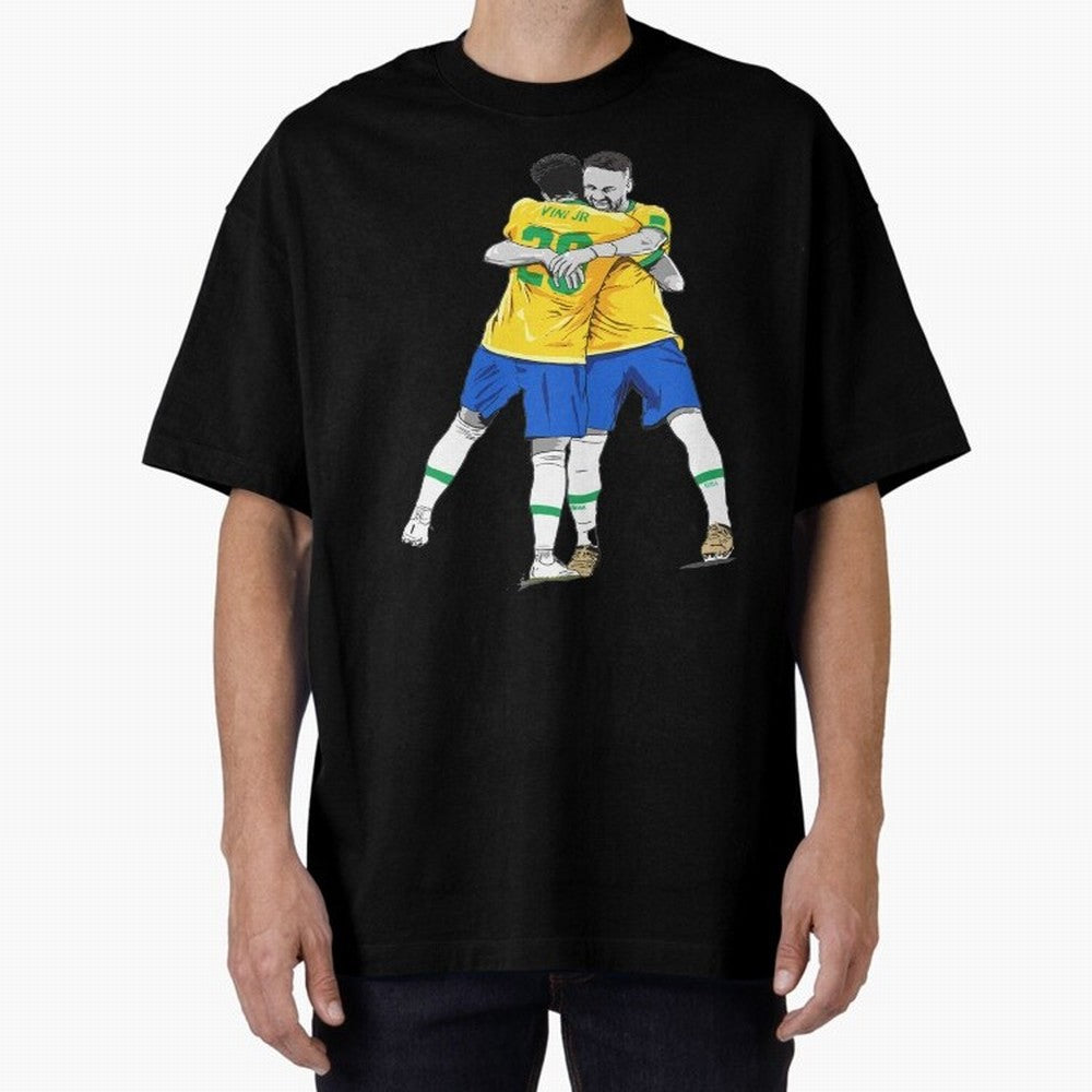 BRAZIL Neymar Jr and Vini Jr World Cup Celebration Classic T-Shirt Celebrate Supporters United by Match Day Hype around FIFA World Cup 2026, Haaland and Mbappe, Spain and Netherlands, Retro Football Energy, Iconic Rivalries, Trophy Chase Drama and