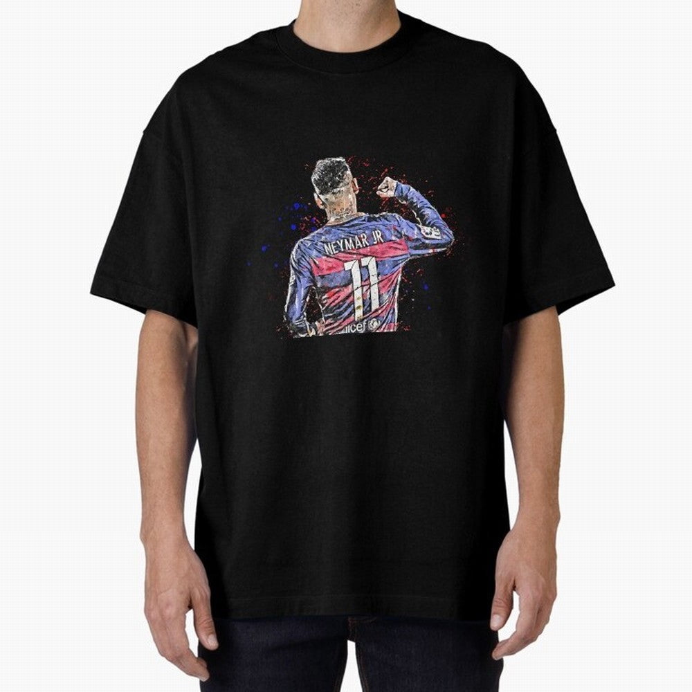 Neymar Oversized T-Shirt Cheer through Every Moment of FIFA World Cup 2026 USA Canada Mexico Highlighting Neymar, Haaland and Cristiano Ronaldo, Netherlands Energy, Match Day Excitement, Supporter Culture, Golden Goals and Global Football Passion;