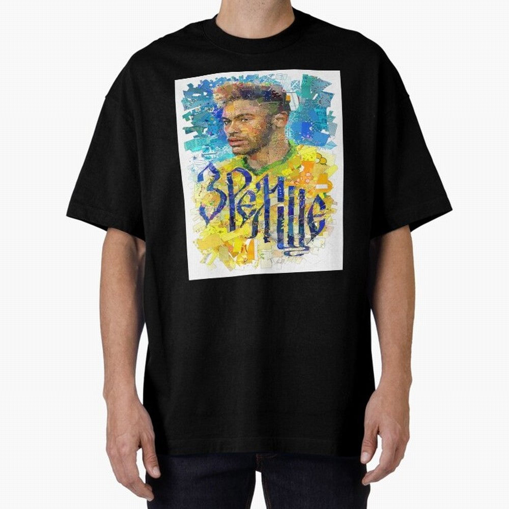 Neymar Illustration Art Framed Art Print Classic T-Shirt Feel the Heartbeat of FIFA World Cup 2026 Spirit, Filled with France and Portugal, Mbappe, Football History, Final Match Energy, Crowd Noise and Once in a Lifetime Moments; Great for Watch