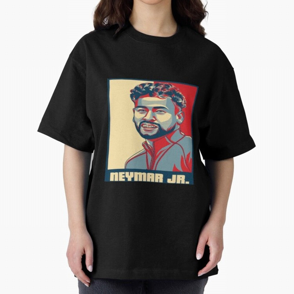 neymar jr al nassr Oversized T-Shirt Show Your Love for FIFA World Cup 2026 USA Canada Mexico for Fans of Messi and Cristiano Ronaldo and Germany, Bringing Sports Nostalgia, International Competition, Famous Players and Unforgettable Victories;