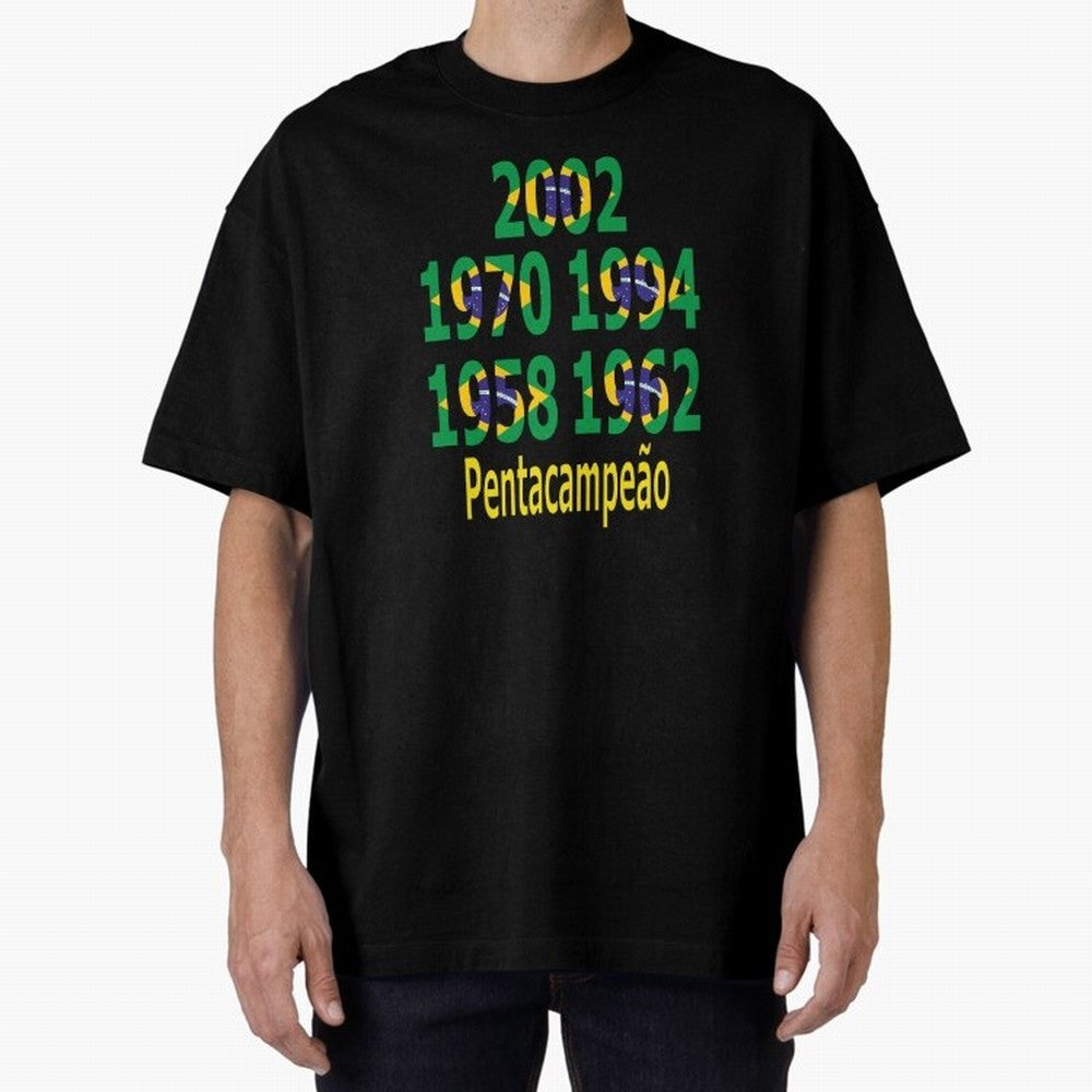 Brazil Five Stars - Champion Heritage Essential T-Shirt Celebrate Global Passion for FIFA World Cup 2026 for Fans of Messi, Neymar and Mbappe and Portugal, Bringing Goal Celebration Energy, Supporter Heritage, Football Icons and Worldwide