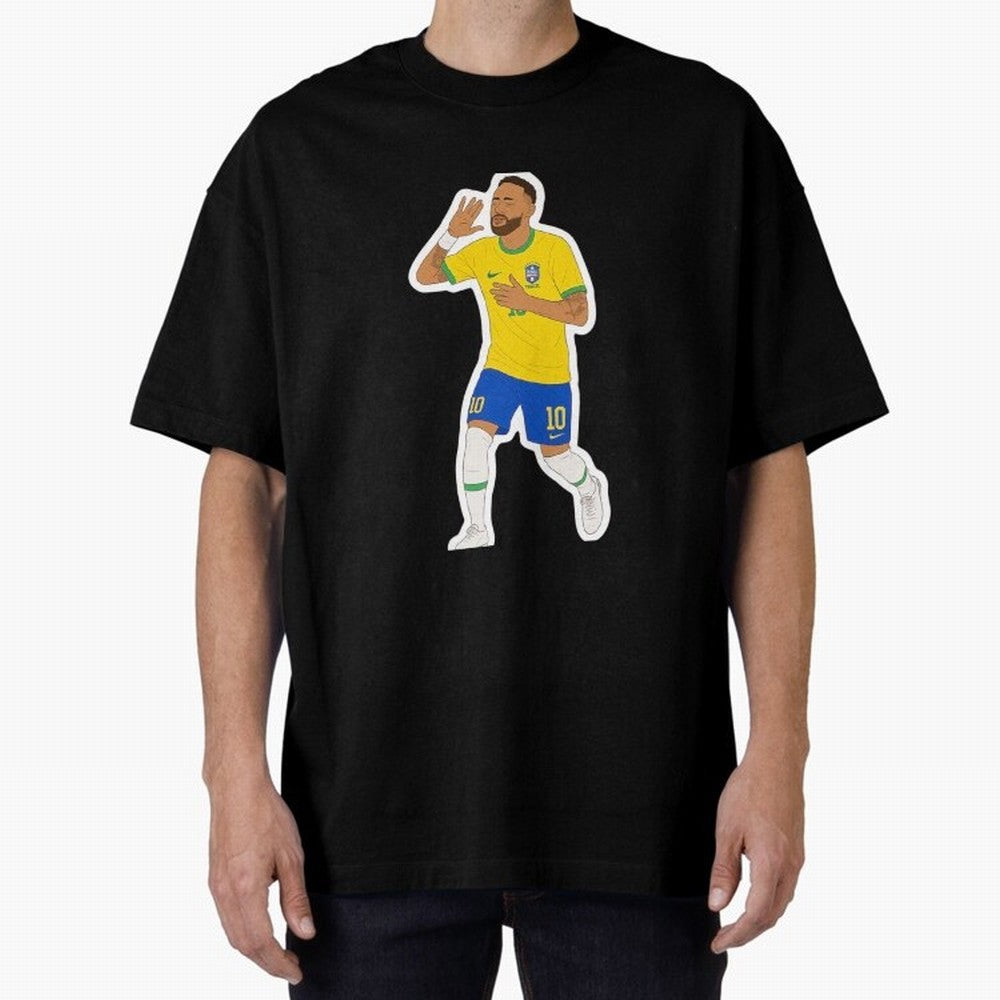 Neymar Jr Oversized T-Shirt Show Fan Pride Across the FIFA World Cup 2026 Journey through Messi Highlights, Argentina, France and Brazil Pride, Champion Mindset, Group Stage Buzz, Knockout Tension and Passionate Fan Culture; Made for Die Hard
