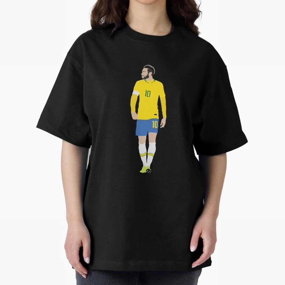 neymar brazil Oversized T-Shirt Mark FIFA World Cup 2026 Spirit, Inspired by Argentina, France and Brazil, Messi and Cristiano Ronaldo, Football Passion, Legendary Performances, Festival Vibes and Supporter Community; Ideal for Fans Who Follow