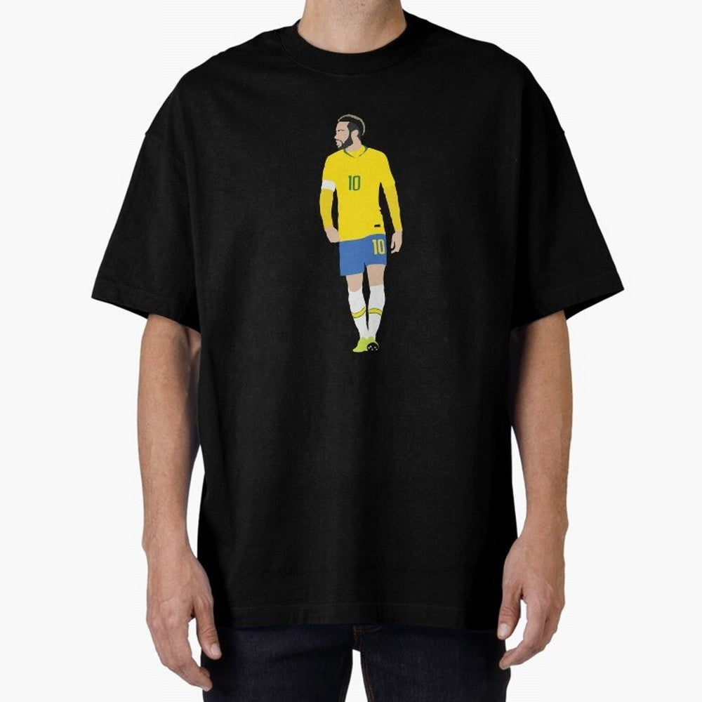 neymar brazil Oversized T-Shirt Mark FIFA World Cup 2026 Spirit, Inspired by Argentina, France and Brazil, Messi and Cristiano Ronaldo, Football Passion, Legendary Performances, Festival Vibes and Supporter Community; Ideal for Fans Who Follow