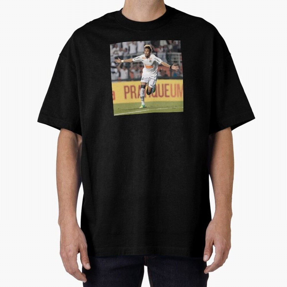Neymar of Santos celebrating Classic T-Shirt Represent FIFA World Cup 2026 Spirit, Inspired by Spain, Mbappe and Neymar, Match Day Excitement, Supporter Culture, Golden Goals and Global Football Passion; Built for Supporters Chasing Trophy Dreams,