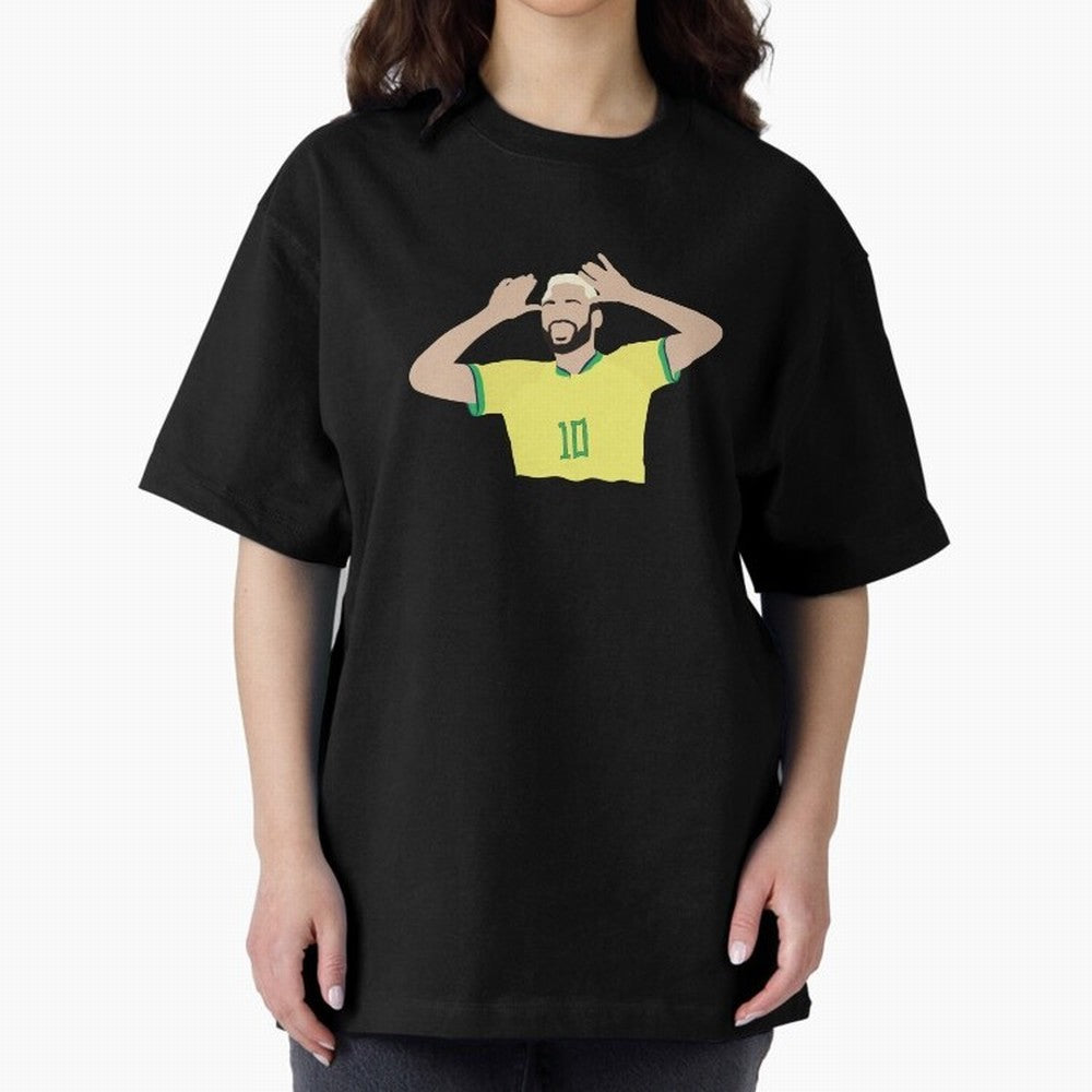 neymar cute vector Oversized T-Shirt Live the Energy of Match Day Hype around FIFA World Cup 2026 Group Stage, Messi, CR7 and Mbappe, Spain, Champion Mindset, Group Stage Buzz, Knockout Tension and Passionate Fan Culture; Made for Die Hard