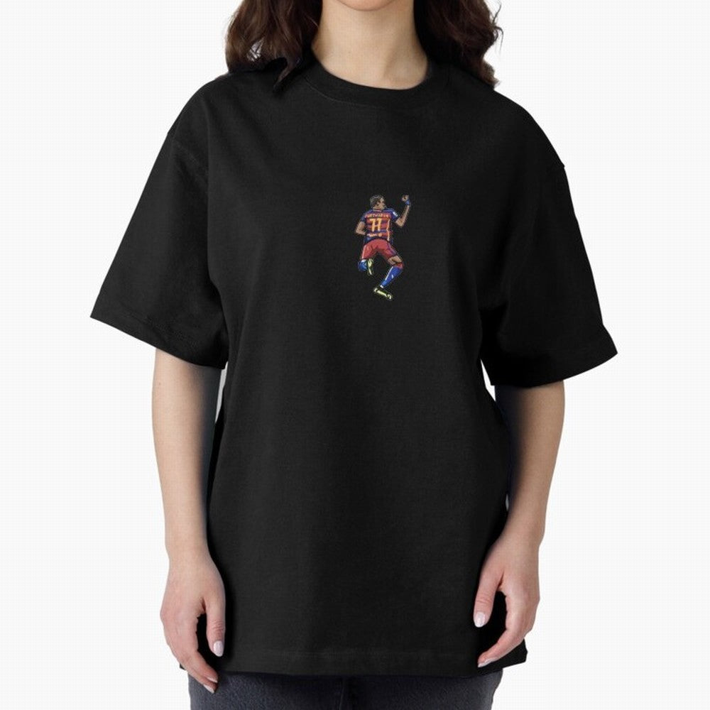 Neymar Jr, Barcelona Oversized T-Shirt Follow Every Goal of FIFA World Cup 2026 Group Stage Spirit, Driven by England, France and Netherlands, Haaland, Sports Nostalgia, International Competition, Famous Players and Unforgettable Victories; Made