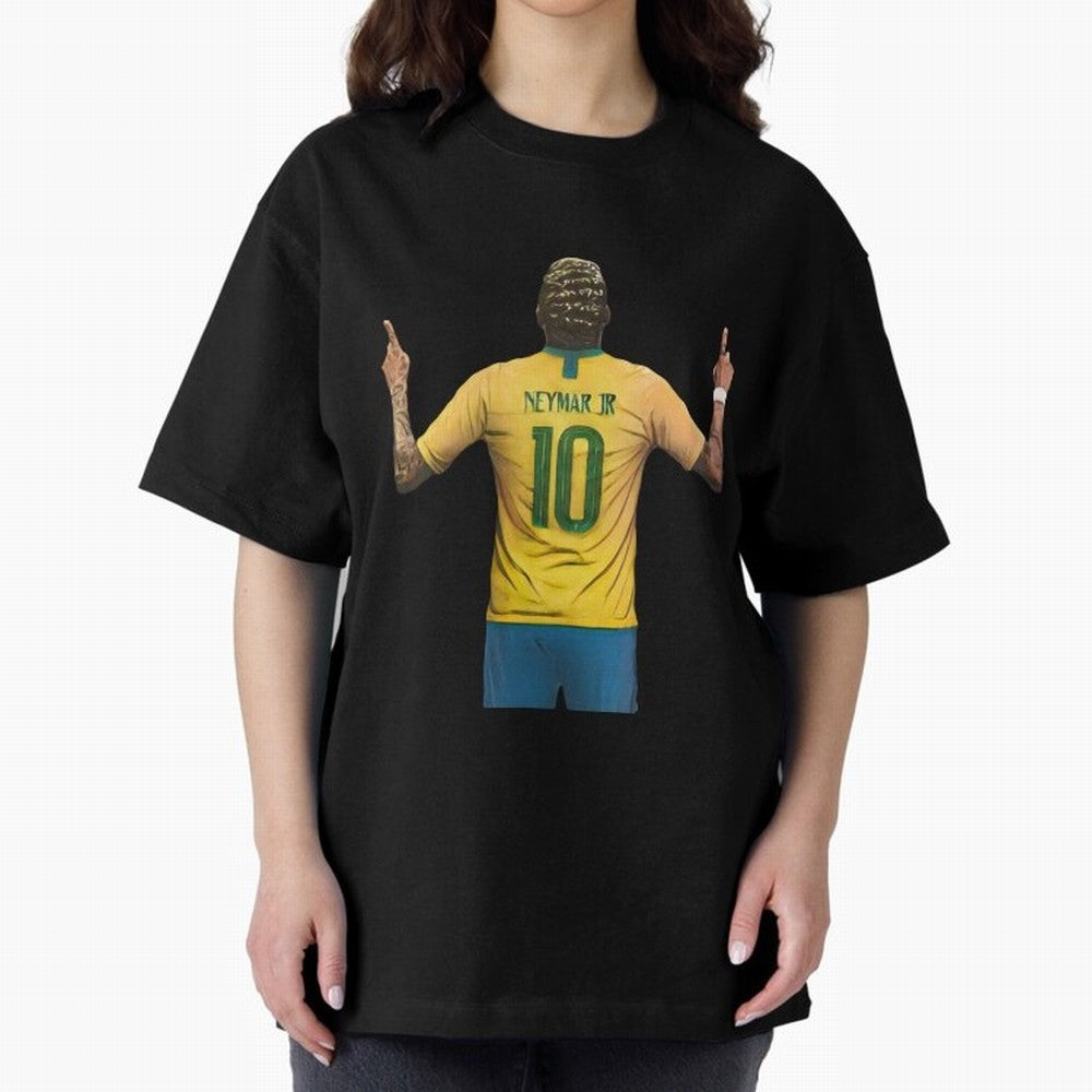 neymar jr Oversized T-Shirt Celebrate Football Dreams Across FIFA World Cup 2026 USA Canada Mexico Spirit, Inspired by Spain, Neymar, Sports Nostalgia, International Competition, Famous Players and Unforgettable Victories; Perfect for People Who