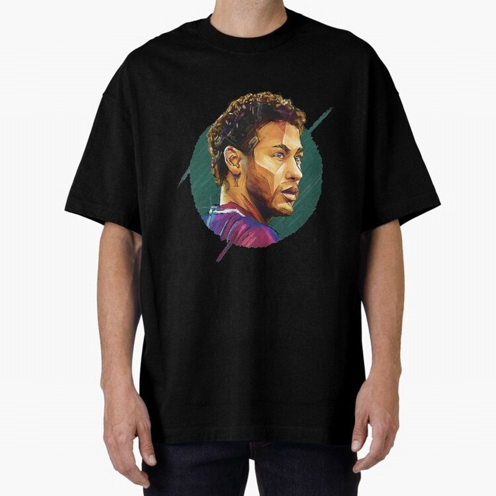 Geometric Neymar Classic T-Shirt Celebrate Football Heritage in FIFA World Cup 2026 for Fans of Neymar and Argentina, France and Brazil, Bringing Football Passion, Legendary Performances, Festival Vibes and Supporter Community; Ideal for Fans Who