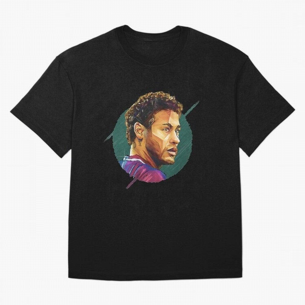 Geometric Neymar Classic T-Shirt Celebrate Football Heritage in FIFA World Cup 2026 for Fans of Neymar and Argentina, France and Brazil, Bringing Football Passion, Legendary Performances, Festival Vibes and Supporter Community; Ideal for Fans Who